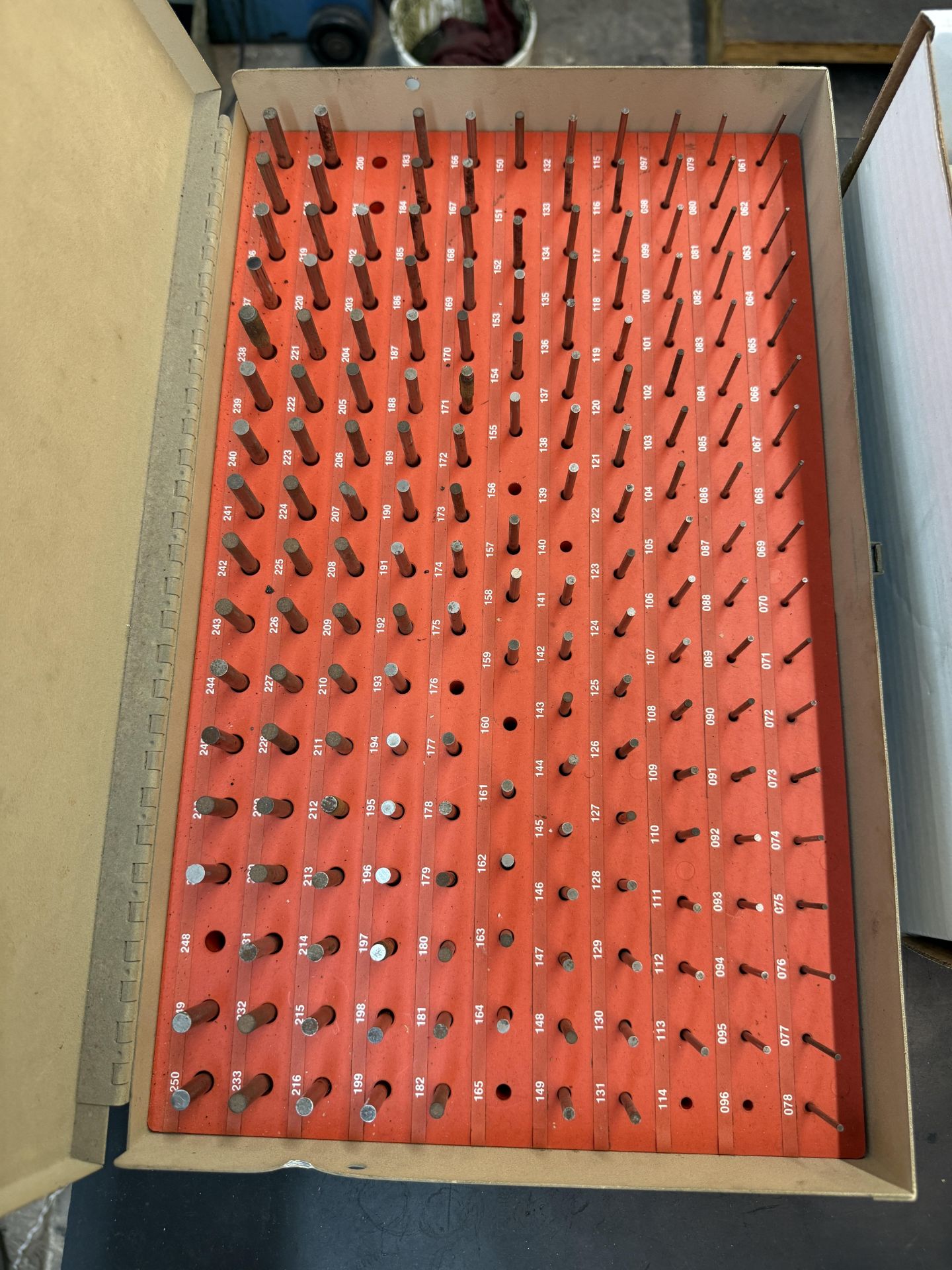 Box of Various .061-.250 Plus Incomplete, Vermont Gage .011-.060 Minus Incomplete, Various Size Ball - Image 10 of 10