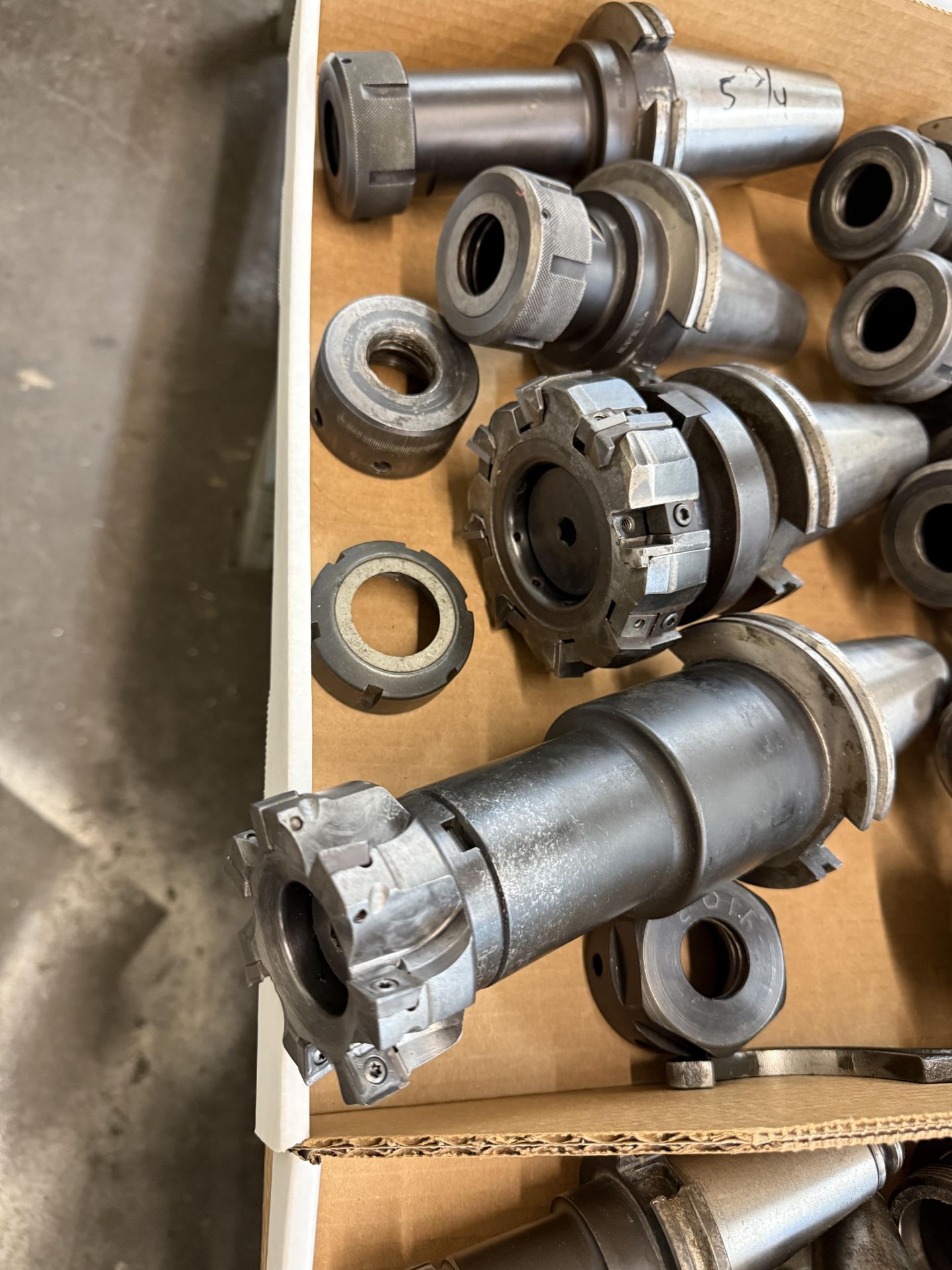(9) Various CAT 50 Tool Holders, Tecnara, Collet Style & (2) Shell Mill Holders ( (1) 8 Flute & ( - Image 7 of 7