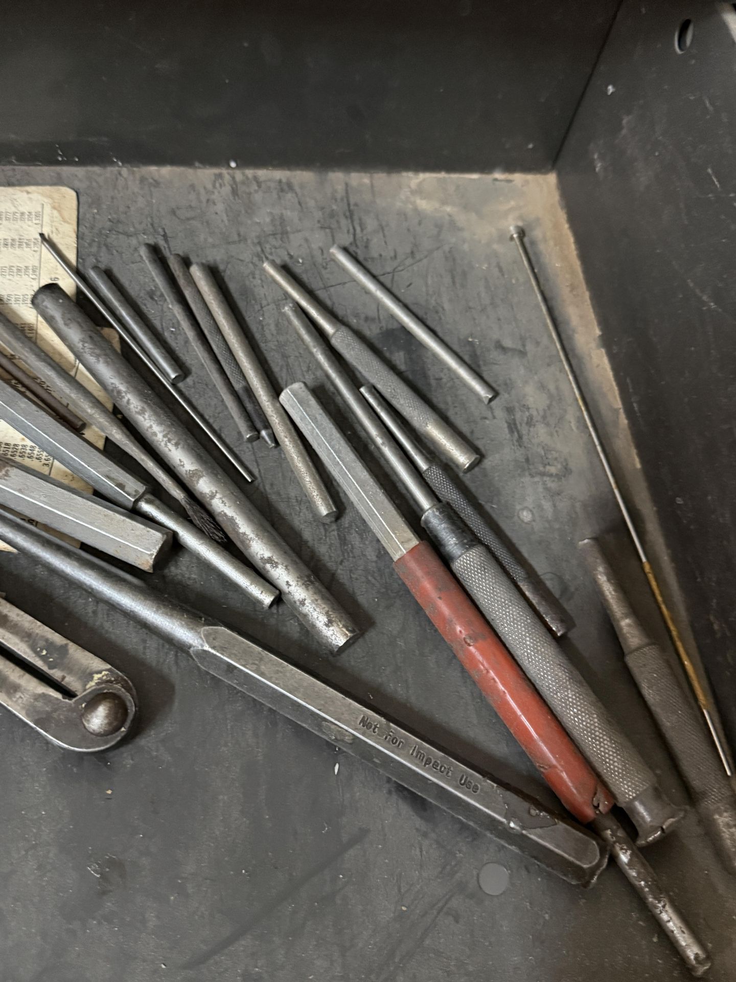 Craftsman 4 Drawer With Cabinet Work Bench Includes, Various Punches, Engravers, Dremel With - Image 4 of 11