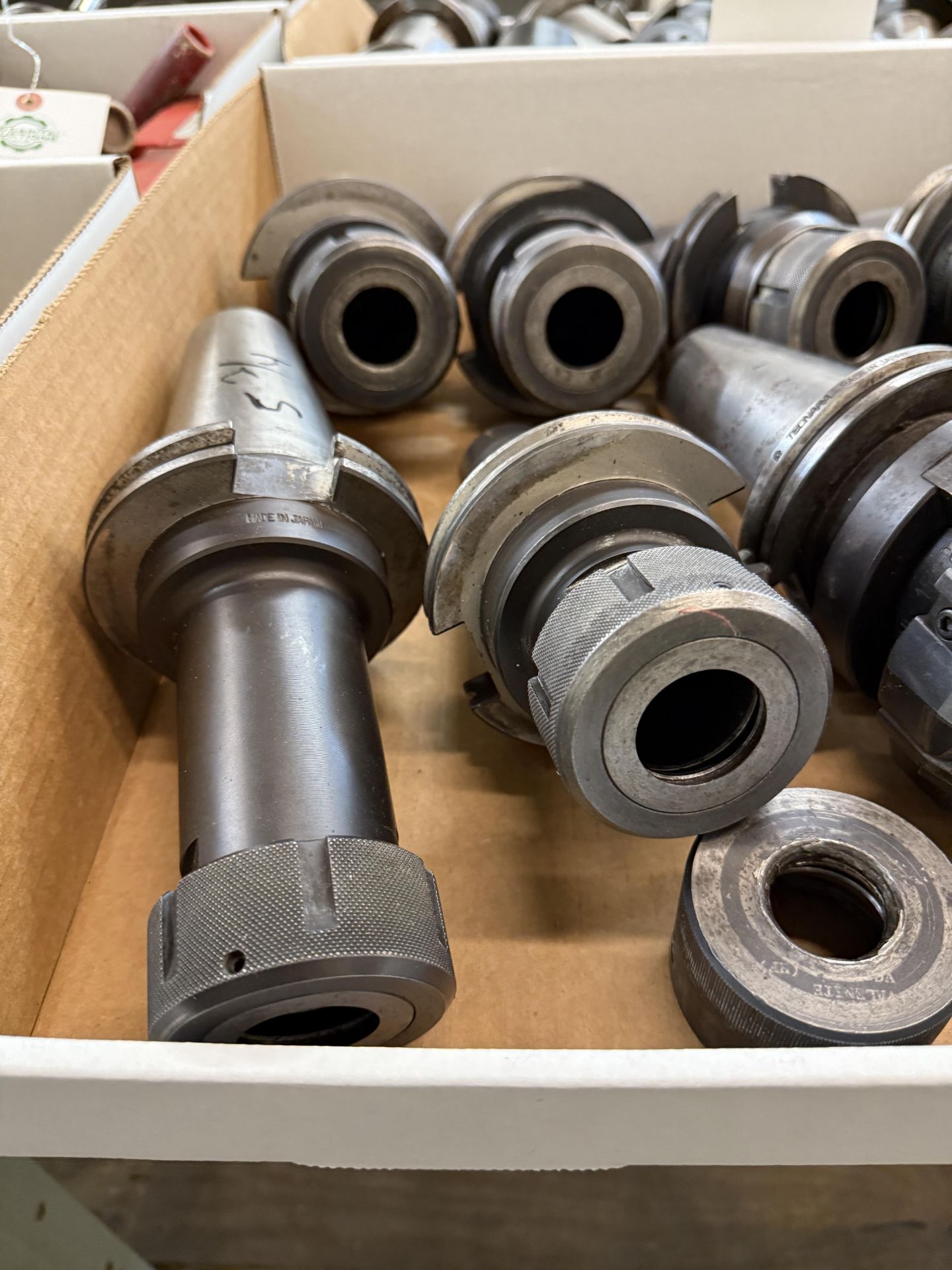 (9) Various CAT 50 Tool Holders, Tecnara, Collet Style & (2) Shell Mill Holders ( (1) 8 Flute & ( - Image 3 of 7
