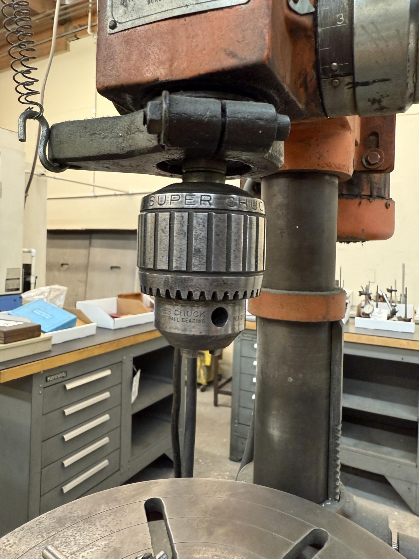 1979 Fleetwood Heavy Duty Drill Press Model 50 1/2 HP With Jacobs Chuck on Heavy Duty Stand - Image 8 of 8
