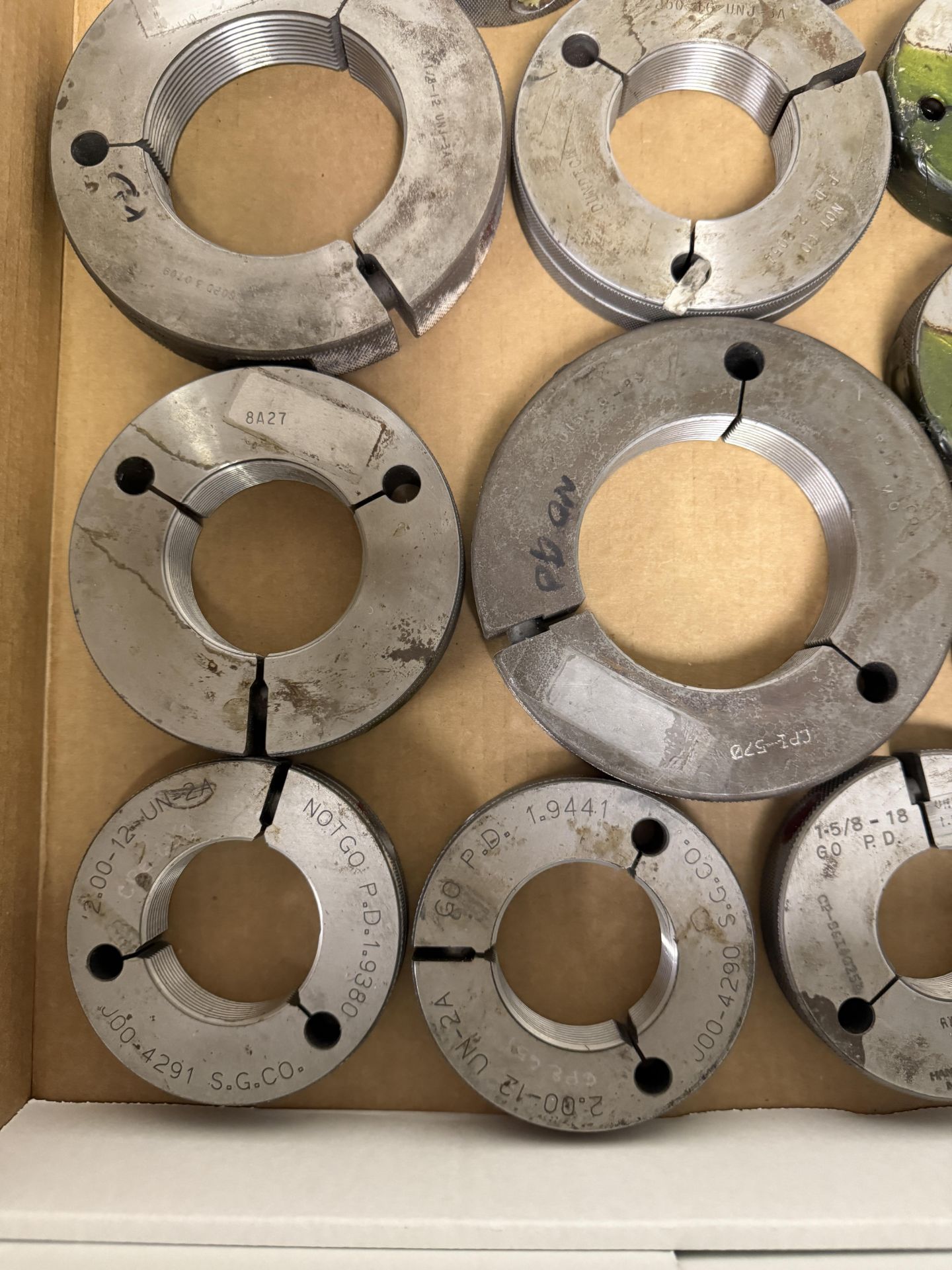 Large Box of Large Threaded Go & No Go Ring Gages, Various Sizes - Image 3 of 5