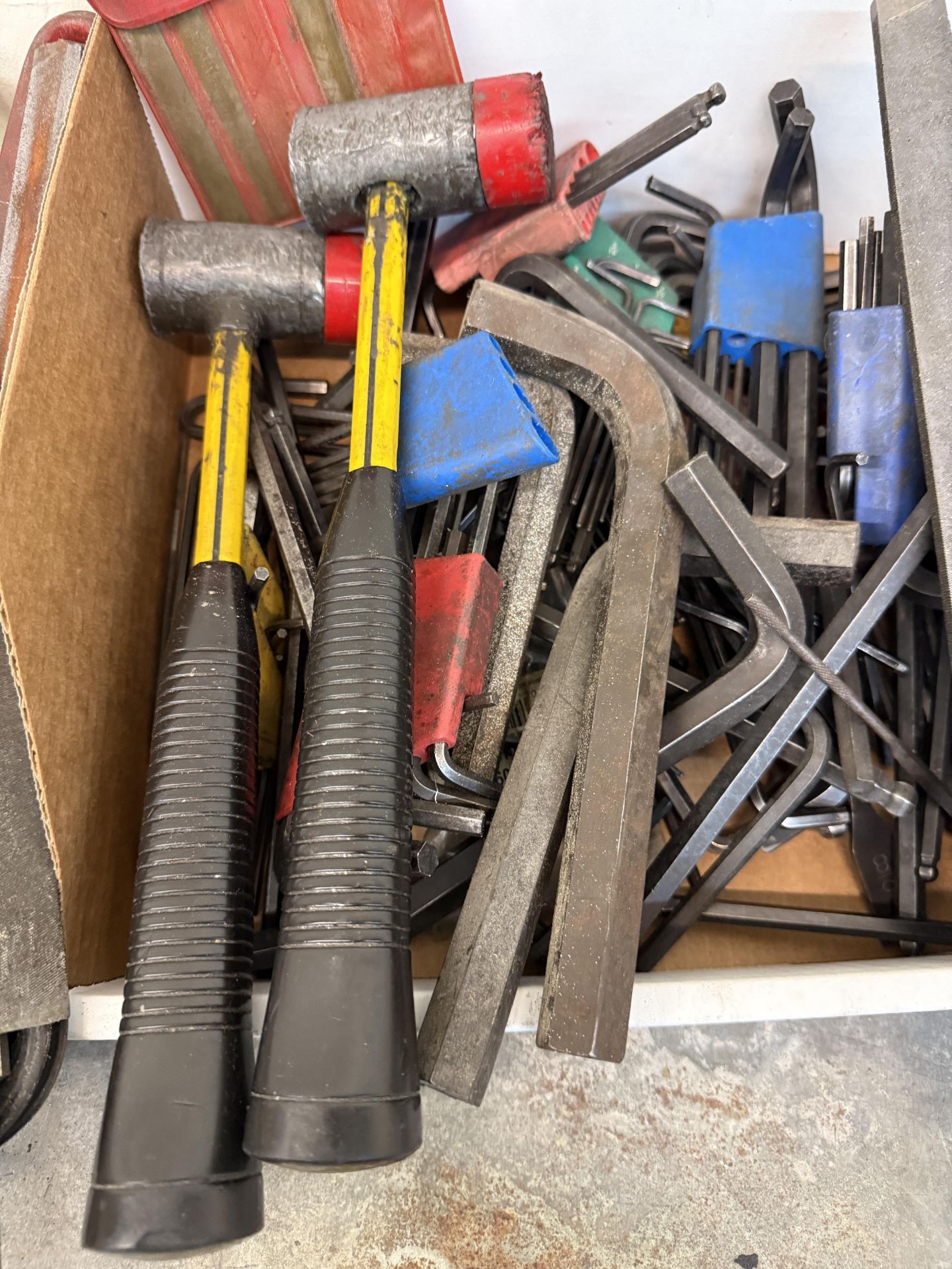 Box of Various Hand Tools, Allen Keys, Hammers & Various Files - Image 2 of 7
