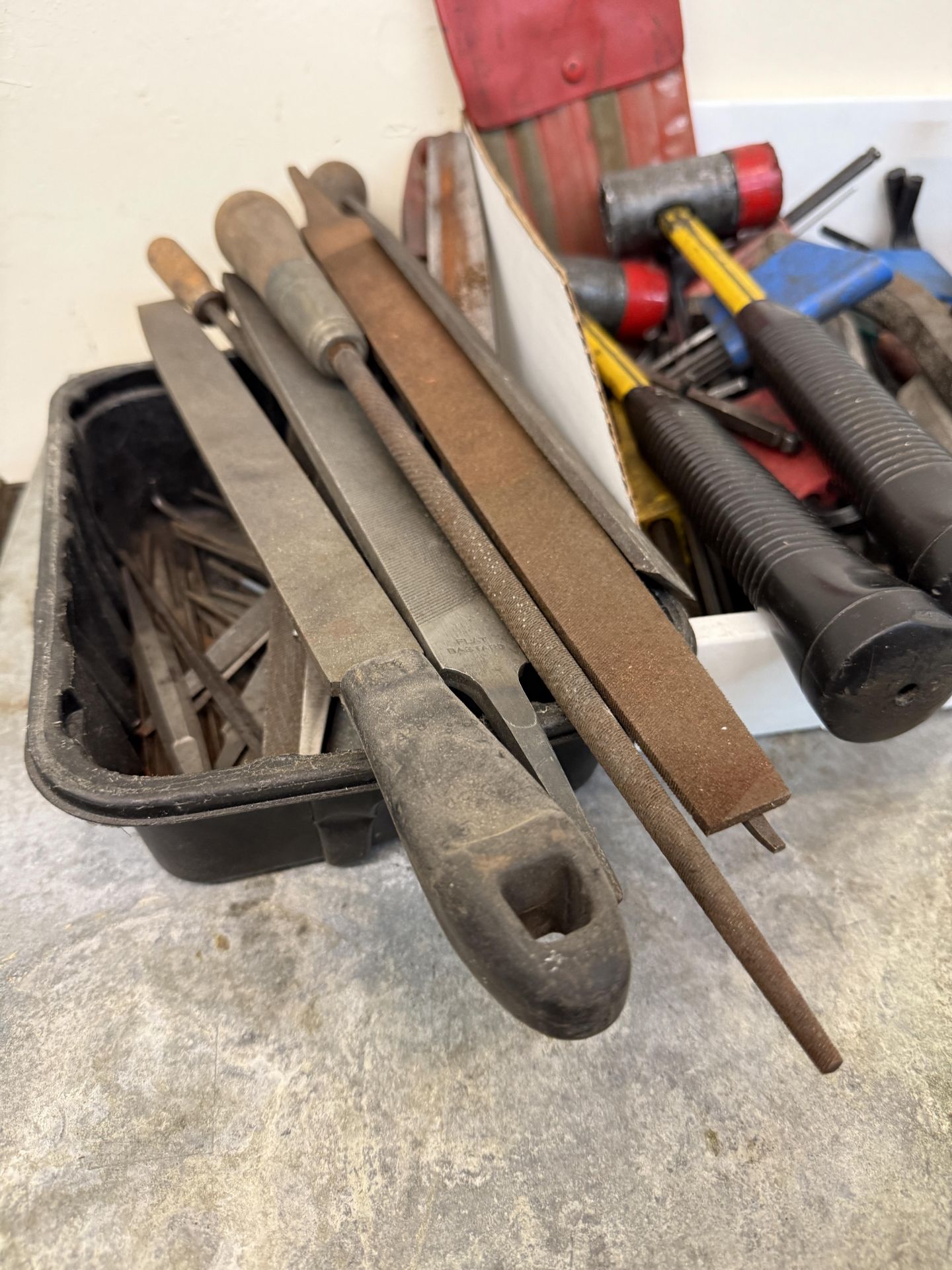 Box of Various Hand Tools, Allen Keys, Hammers & Various Files - Image 5 of 7