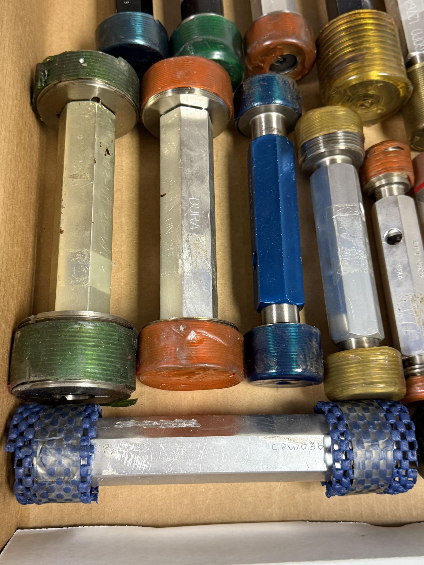 Box of Various Size Large to X-Large Threaded Plug Gages Go & No Go - Image 8 of 9