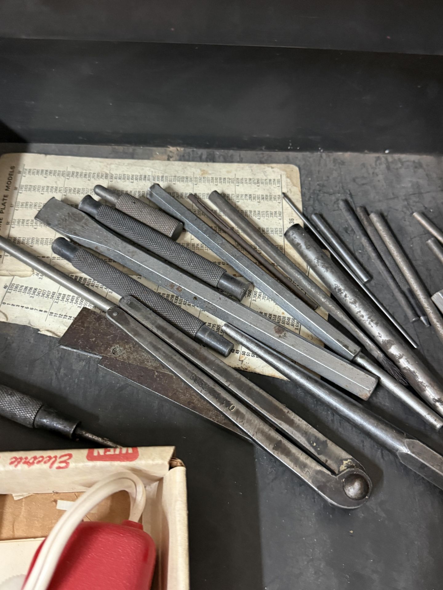 Craftsman 4 Drawer With Cabinet Work Bench Includes, Various Punches, Engravers, Dremel With - Image 3 of 11