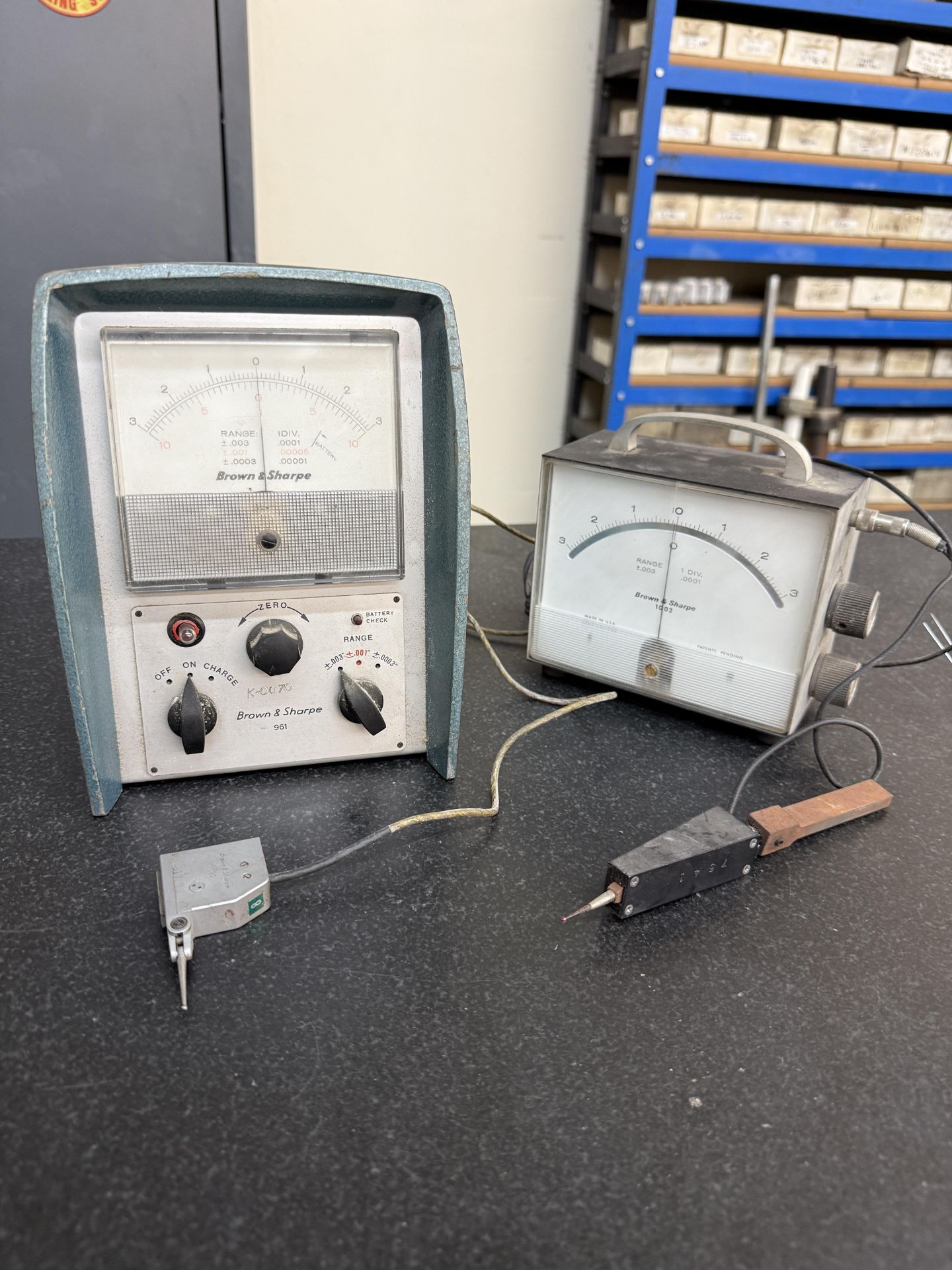 Brown & Sharpe 961 With Brown & Sharpe 980 Electric Indicator & Brown & Sharpe 1002 Electric