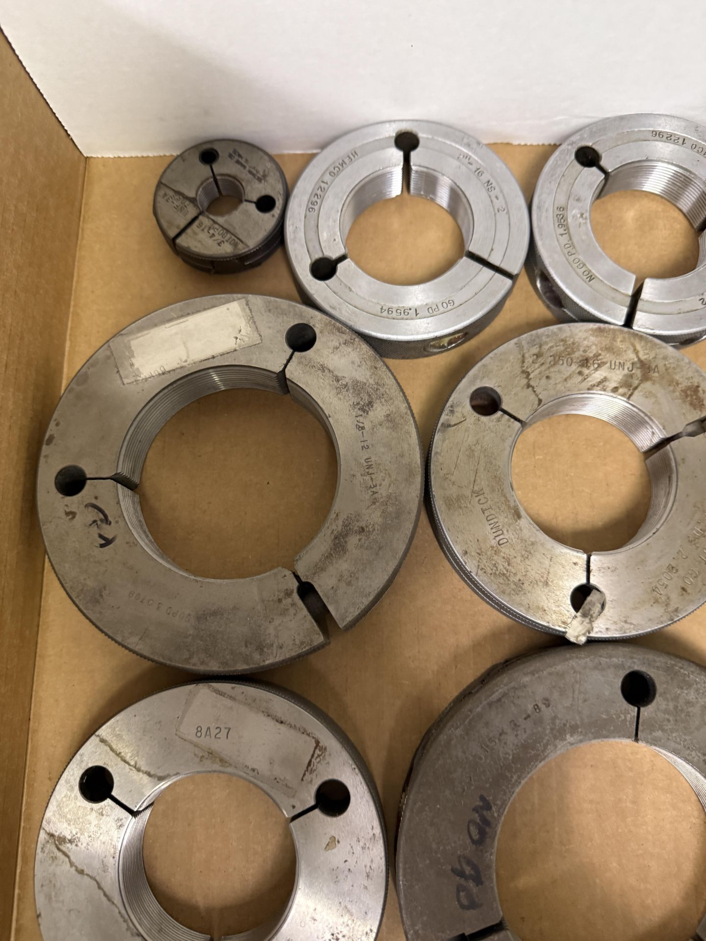 Large Box of Large Threaded Go & No Go Ring Gages, Various Sizes - Image 2 of 5