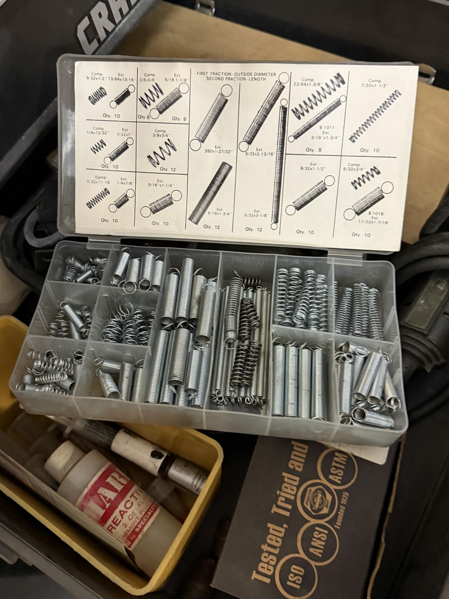 Craftsman 4 Drawer With Cabinet Work Bench Includes, Various Punches, Engravers, Dremel With - Image 8 of 11