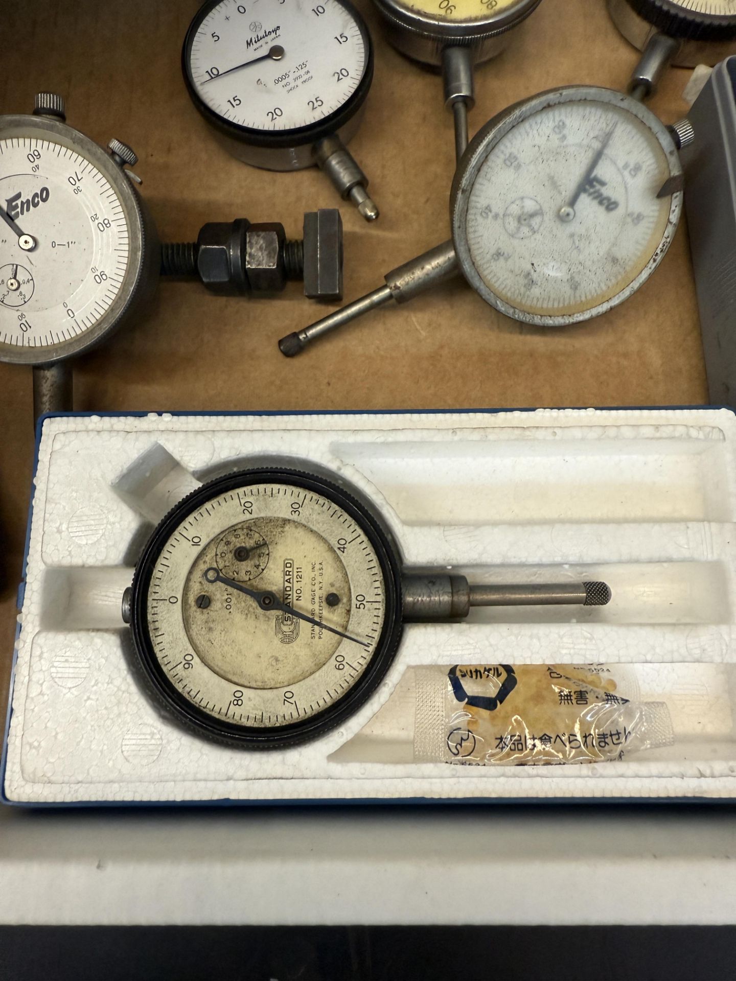 Box of Various Drop Dial Indicators, Mitutoyo, Enco, Hardinge, Elox, Yuasa, Bestest, Brown & - Image 2 of 10