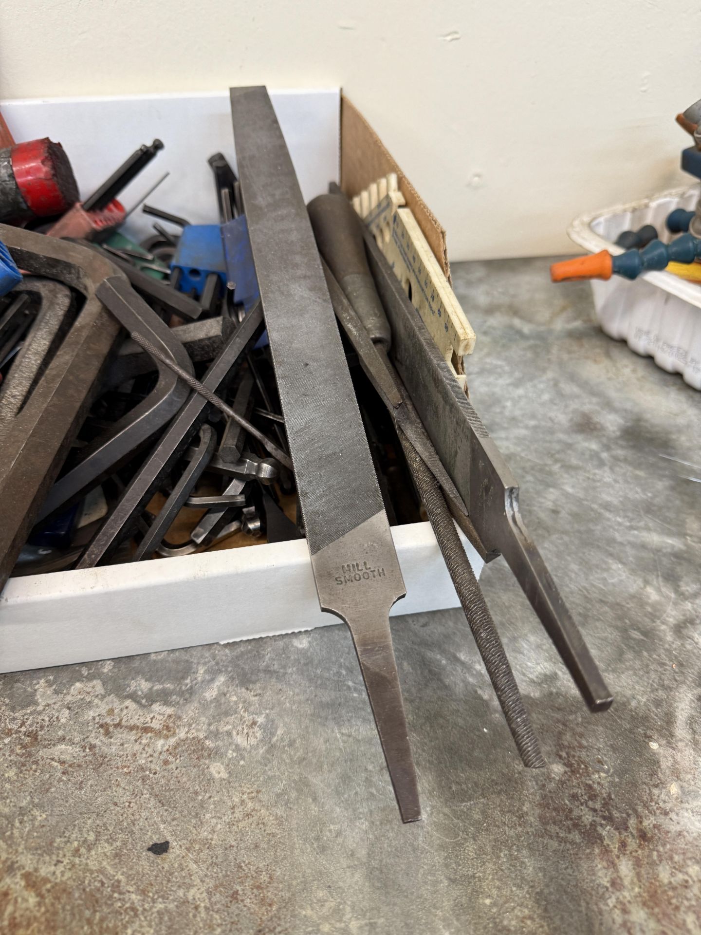 Box of Various Hand Tools, Allen Keys, Hammers & Various Files - Image 4 of 7