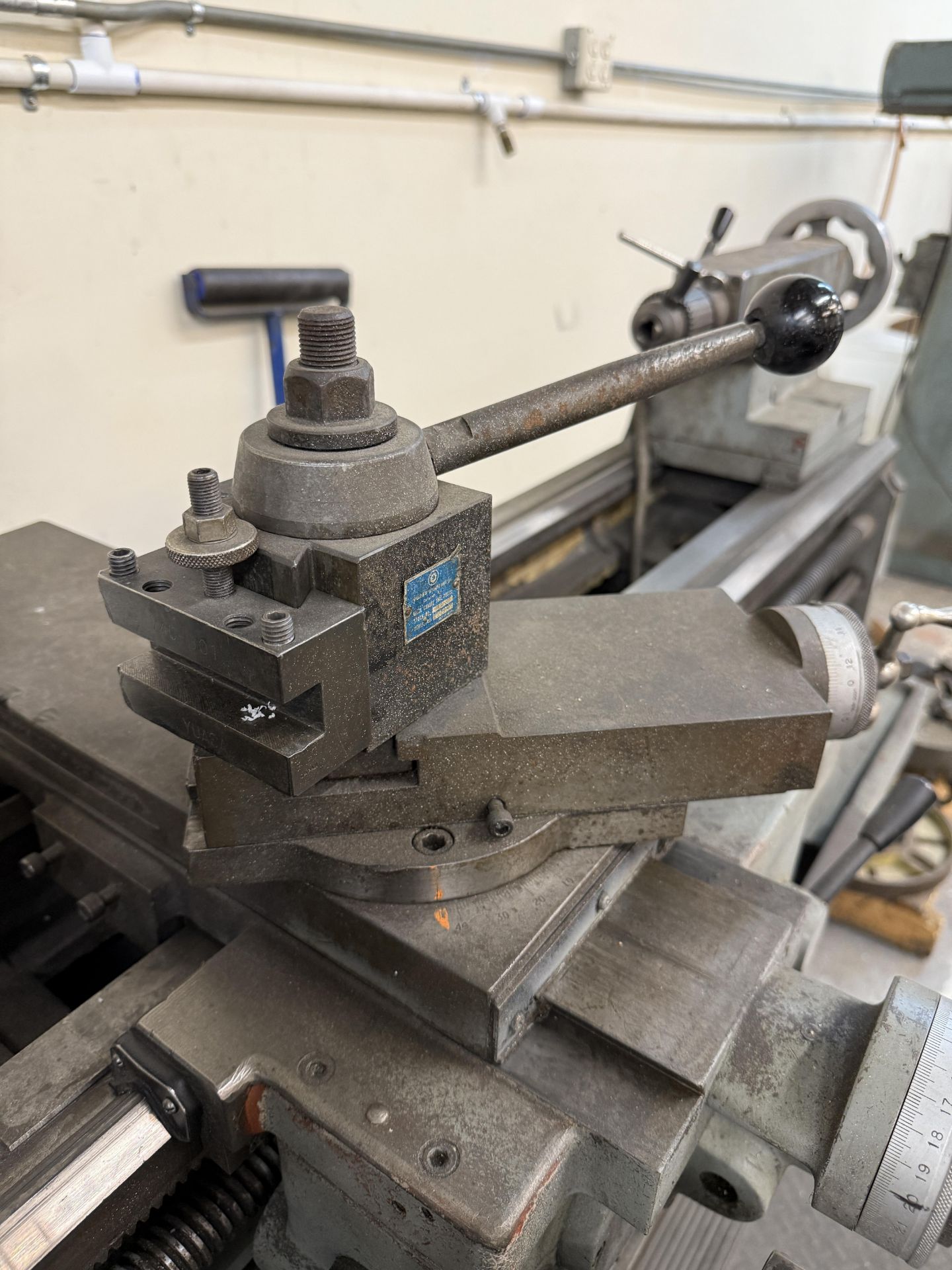 1979 Cut King Model 850 Engine Lathe With Tool Post, 8" 3 Jaw Chuck, Steady Rest, Tailstock, Foot - Image 4 of 15