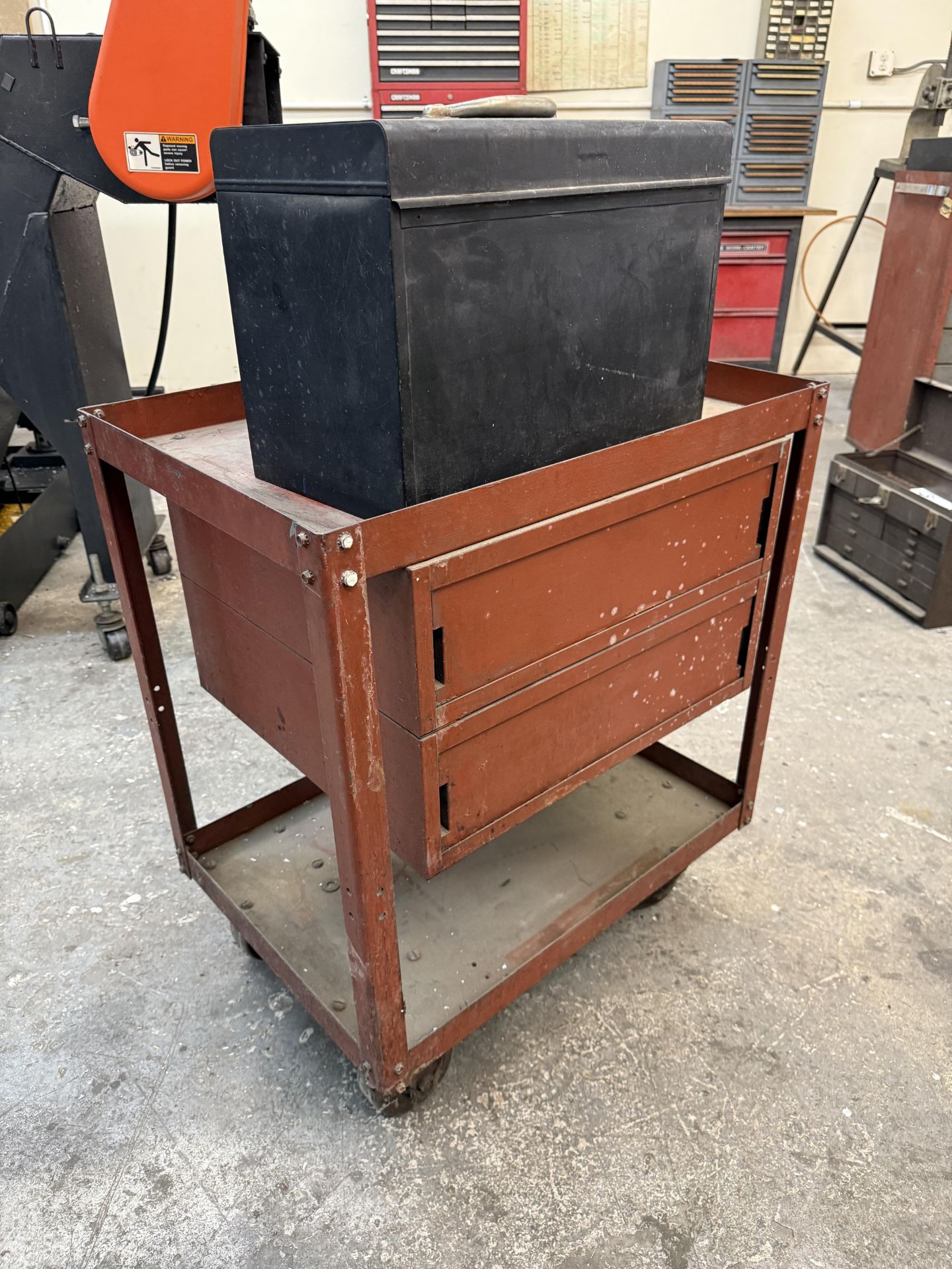 Heavy Duty 2 Drawer Rolling Cart With Handy Pro 3 Drawer Tool Box - Image 2 of 6