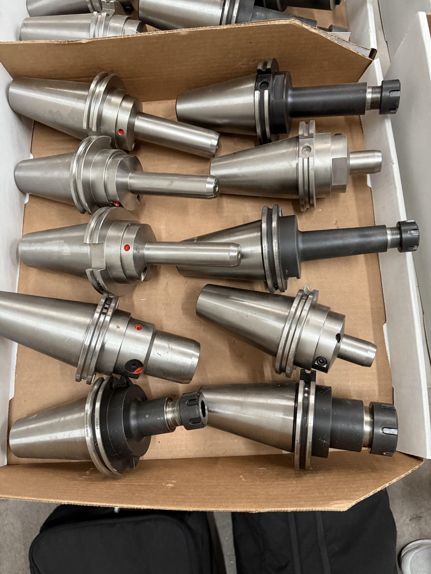 (10) Lightly Used Kennametal Erickson Through Coolant Cat 50 Holders ER-16-20-32 Collets with - Image 4 of 4