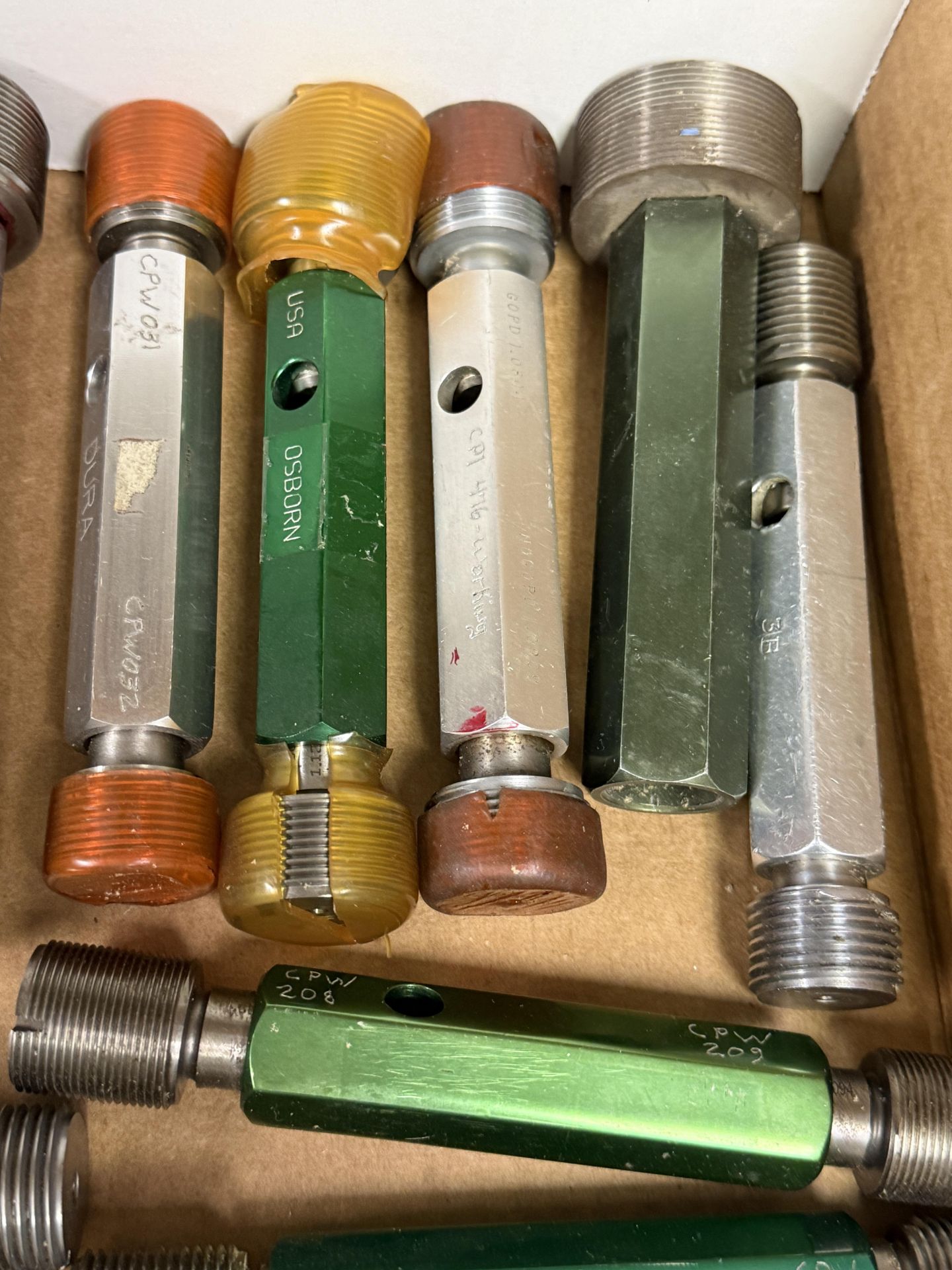 Box of Various Size Large Threaded Plug Gages Go & No Go - Image 4 of 5