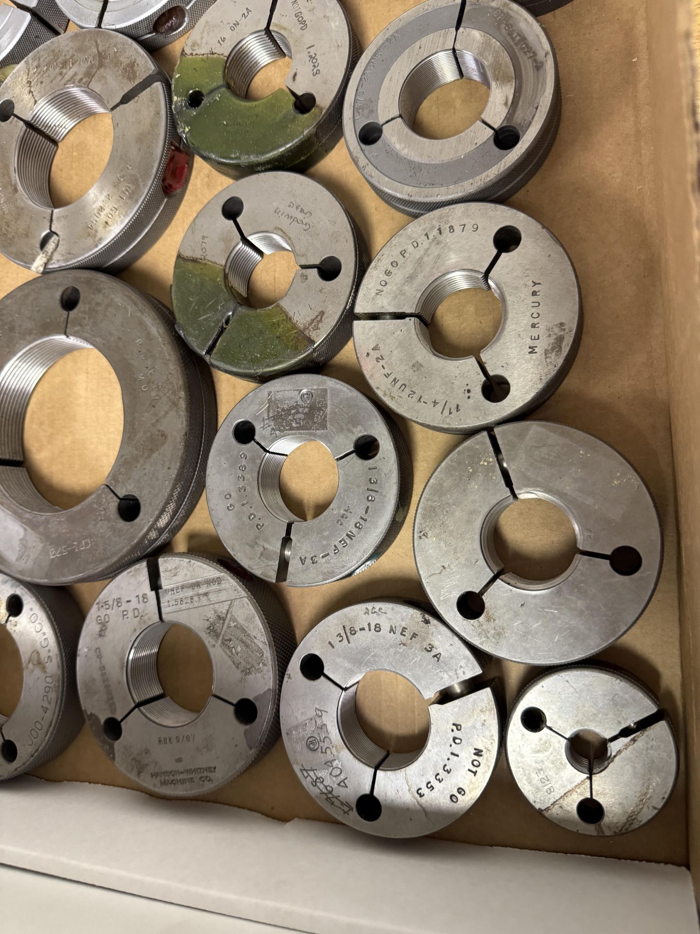 Large Box of Large Threaded Go & No Go Ring Gages, Various Sizes - Image 4 of 5
