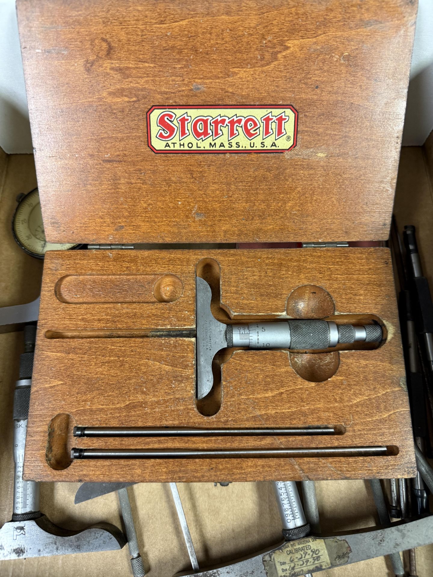 Box of Carious Size Depth Gages NSK, Starrett, Mitutoyo, ST Industries Inc With Mitutoyo Drop Dial - Image 4 of 6