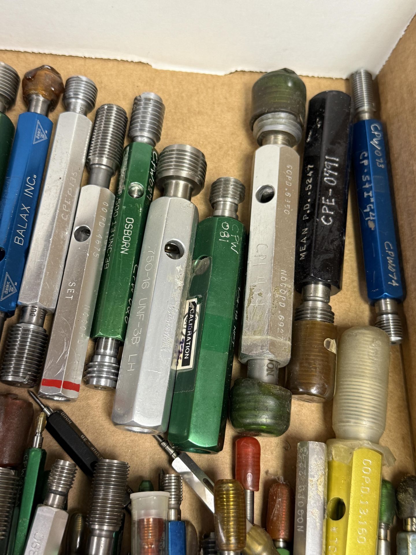 Box of Various Size Medium to Small Threaded Plug Gages Go & No Go - Image 7 of 9