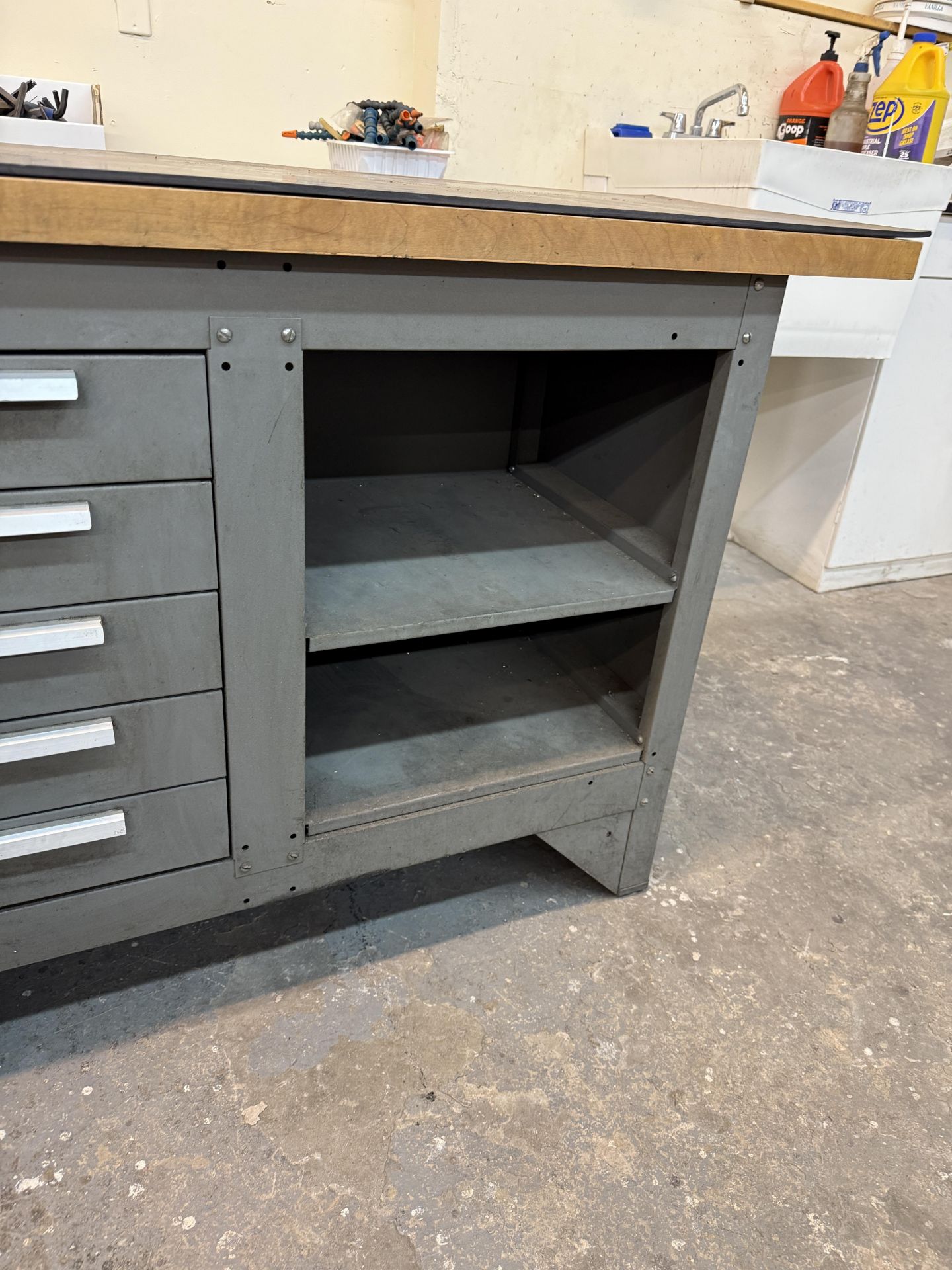 Kennedy 5 Drawer Work Bench With Wood Top & Rubber Matt 54" L x 20 1/2" W x 34 1/2" - Image 3 of 6
