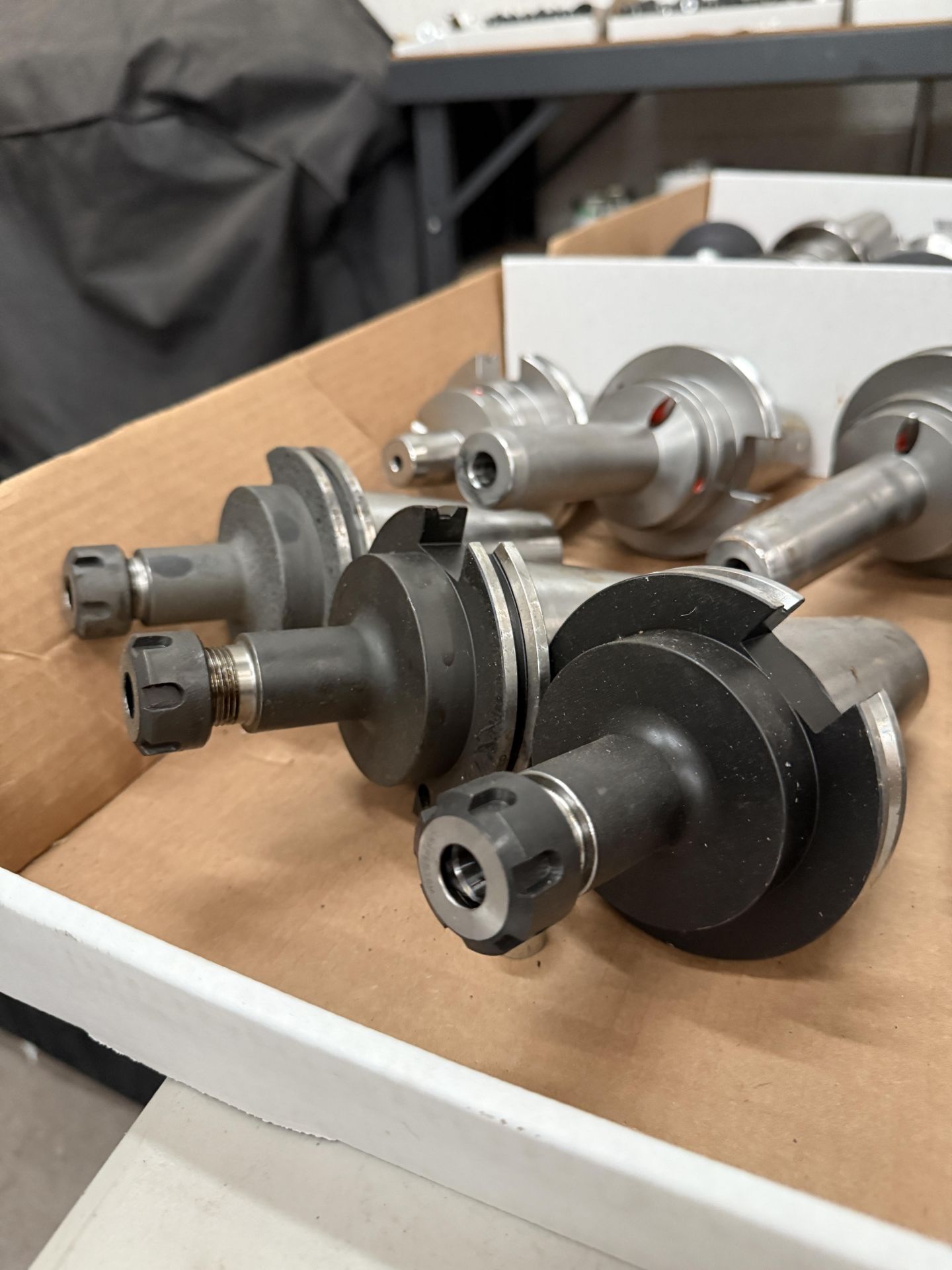(10) Lightly Used Kennametal Erickson Through Coolant Cat 50 Holders ER-16 Collets with Various Size - Image 4 of 5