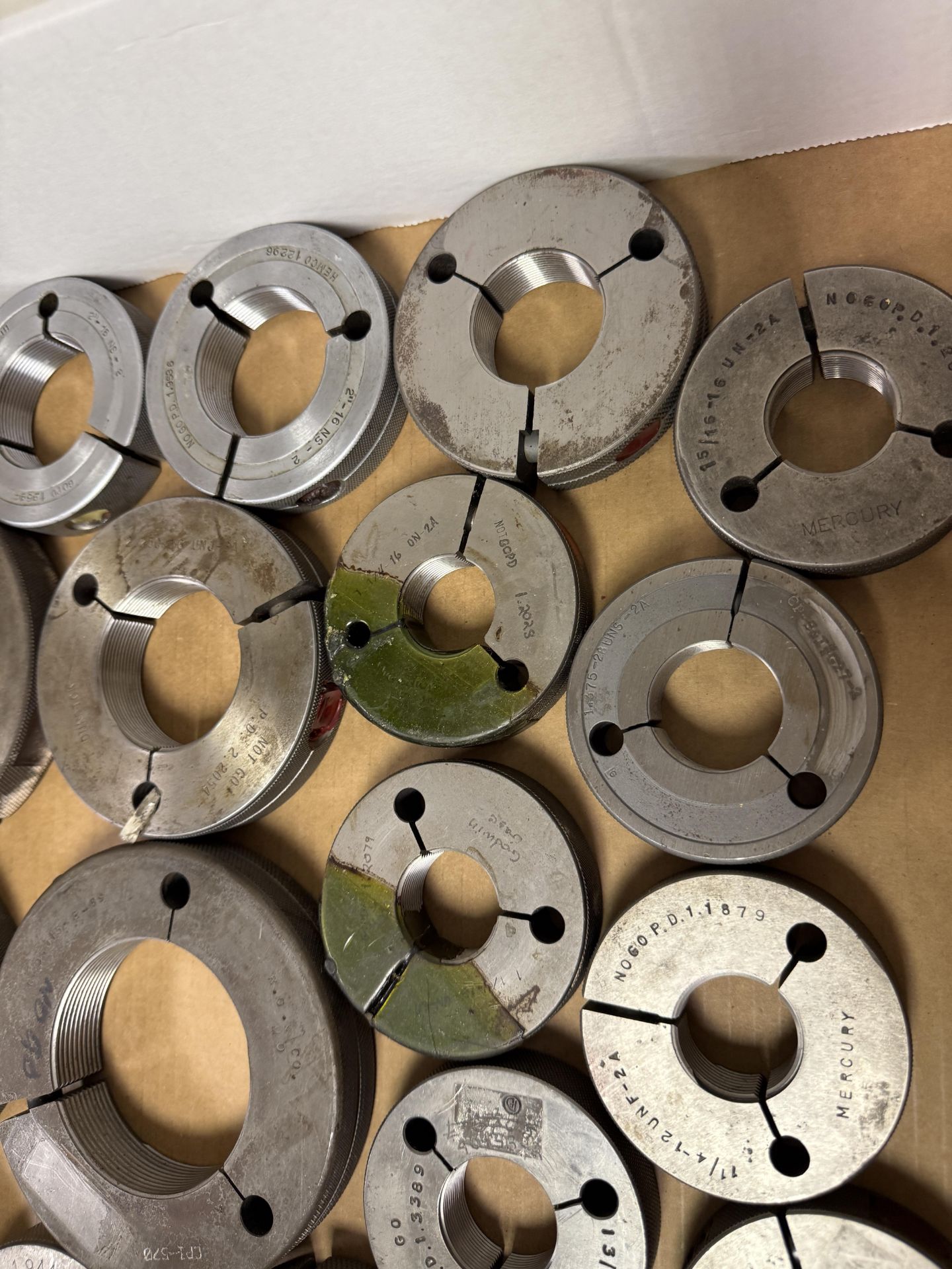 Large Box of Large Threaded Go & No Go Ring Gages, Various Sizes - Image 5 of 5