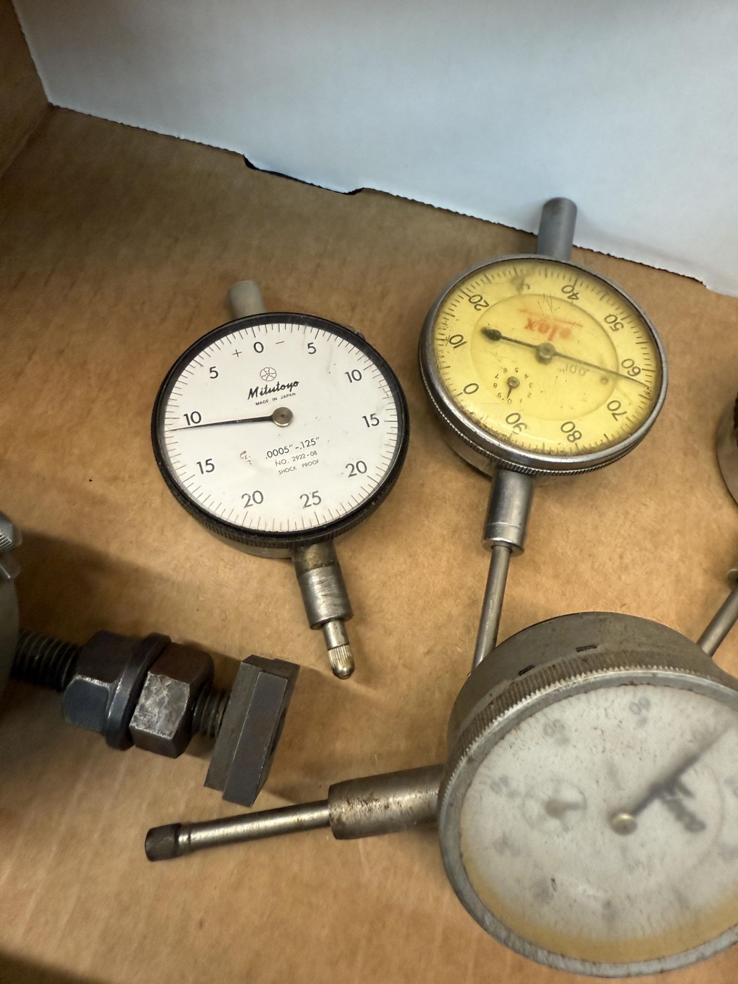 Box of Various Drop Dial Indicators, Mitutoyo, Enco, Hardinge, Elox, Yuasa, Bestest, Brown & - Image 4 of 10