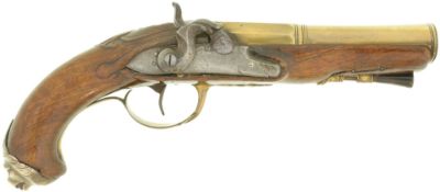 Perkussionspistole, Entenschnabel, französisch, Kal. 16mm