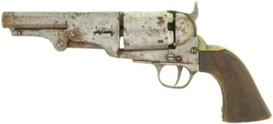 Perkussionsrevolver, Ghillon, Nachbau des Colt 1851, Kal. .44