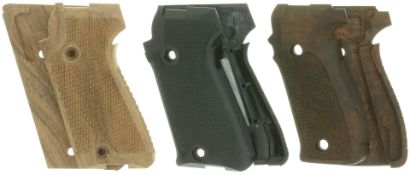 Konvolut von 3 Griffschalen zu SIG P220 und P226