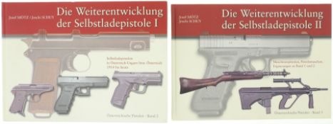Konvolut von 2 Büchern, Die Weiterentwicklung der Selbstladepistole