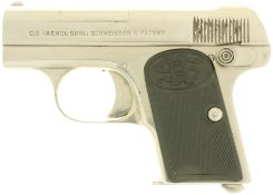 Taschenpistole, Haenel Suhl, Mod. Schmeisser 1, Kal. 6.35mm