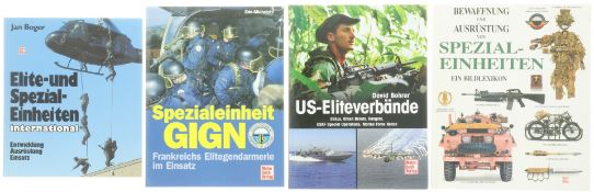 Konvolut von 4 Büchern, zu verschiedenen Elite- & Spezialeinheiten