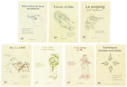 Konvolut von 7 französischsprachigen Kampfausbildungs-Heften von Philippe Perotti