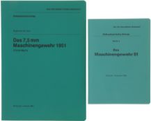 Konvolut von 2 Reglementen zum MG-51