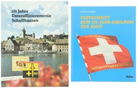 Konvolut von 2 Büchern zu Unteroffiziersvereinen der Schweizer Armee
