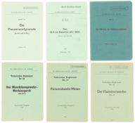 Konvolut von 6 Reglementen der Schweizer Armee