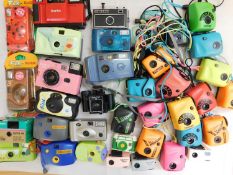 A quantity of disposable and other camera's: to include Supasnaps Snappit's; Koday 'Fun Colours' and