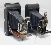 Two Kodak camera's: to include an Eastman Kodak No. 3-A Folding Autographic Brownie camera, and an