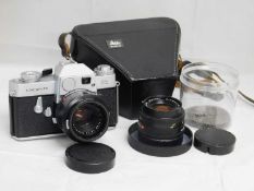 Leica: to include a Leica SL camera serial no. 1153184, c. 1966; with a Leica Summicron-R serial no.