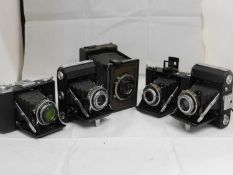 Five camera's: to include a Zeiss Ikonta 521/16; a Zeiss Ikon; a Zeiss Ikon box camera; a Zeiss