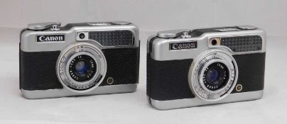 Two Canon camera's: to include a Canon demi serial no. 290451; and a Canon Demi serial no.