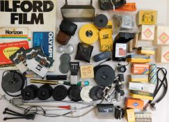 A quantity of assorted camera accessories and sundries