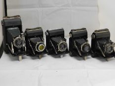 Five camera's: to include a Zeiss Ikon Simplex; a Zeiss Ikonta; a Zeiss Ikon Telma; a Zeiss Ikon