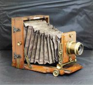 A J.Lancaster & Son 1894 Instantograph, with brass J.Lancaster & Sons Ltd. Patent lens