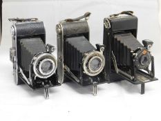 Three Agfa camera's: to include an Agfa Billy Comput; an Agfa Compur Rapid; and an Agfa folding