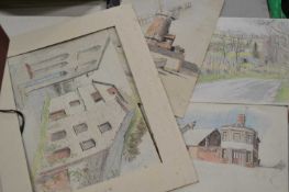 Folder of assorted works on paper
