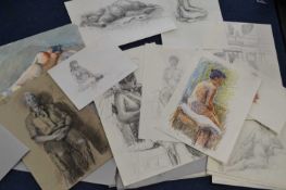 Folder of predominately life drawings on paper