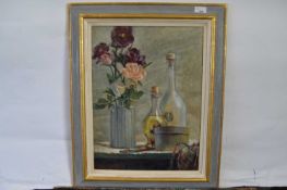 Pauline Plummer, still life study, oil on board, signed and dated 2004, 49.5 x 37cm