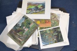 Folder of assorted works on paper