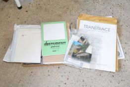 Mixed lot of paper to include tracing paper, graph paper, and watercolour paper